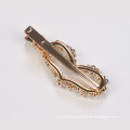 Good quality barrettes heart shape gold hair clip with pearls